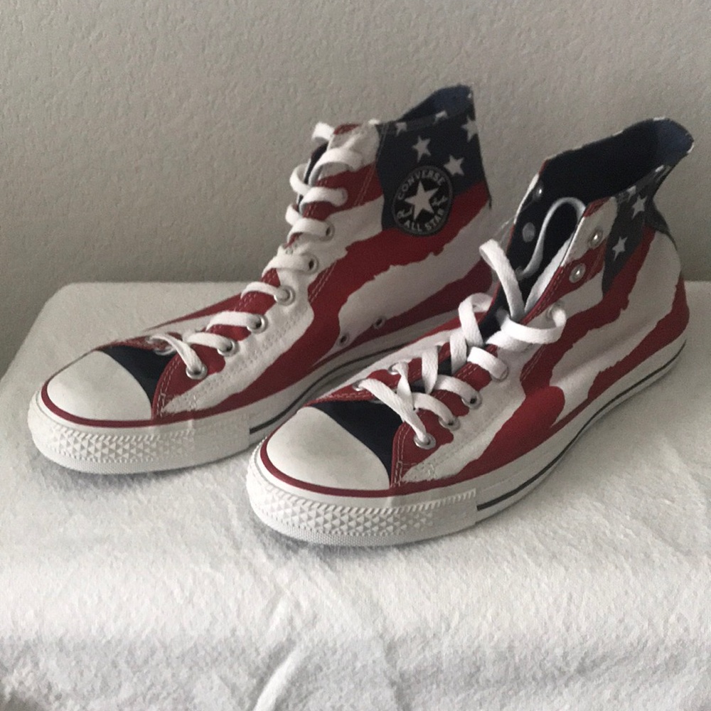 Men’s 10 American Flag Converse NWOT